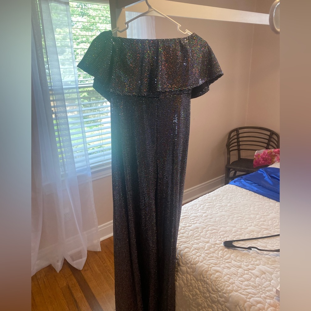 Sequin jumpsuit Fashion Nova